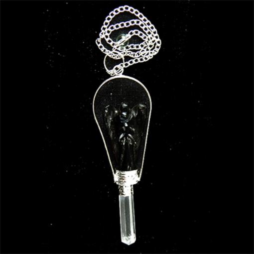 Smoky Quartz Pendulum with Metal Chain