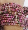 Pink  Tourmaline chips beads