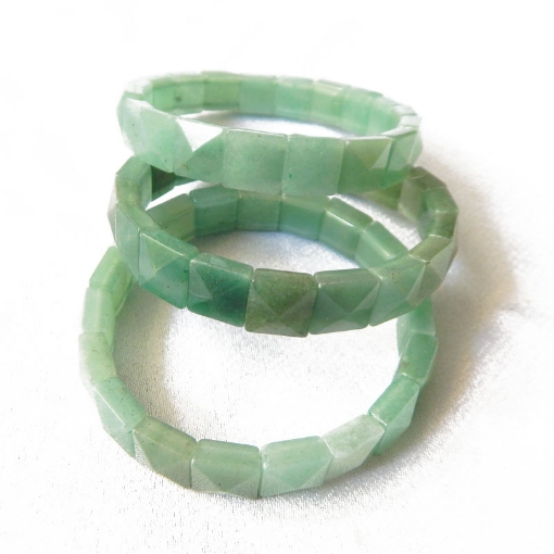  Green Aventurine pyramid bracelet