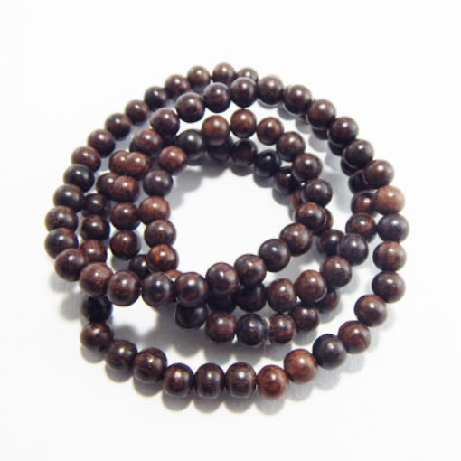 Picture of Perles en bois de rose 8 mm